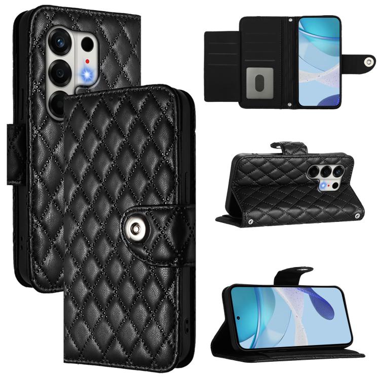 Rhombic Texture Flip Leather Phone Case with Lanyard, For Tecno Camon 50 4G, For Tecno Spark Slim 5G, For Tecno Camon 40 Pro 4G, For Tecno Camon 40 Premier, For Tecno Camon 40 4G, For Tecno Spark 30 5G, For Tecno Spark 30 5G / Pova 6 Neo 5G            ...