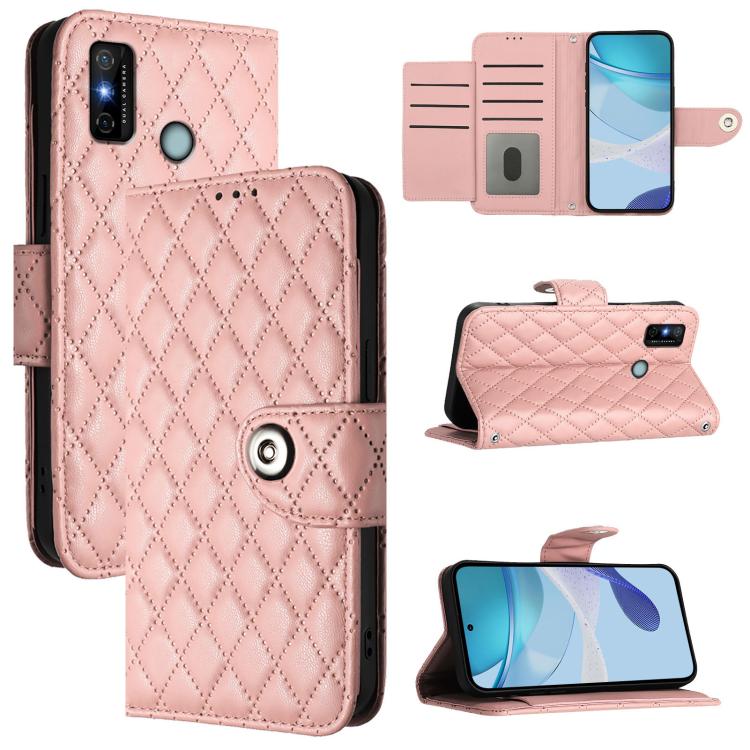 Rhombic Texture Flip Leather Phone Case with Lanyard, For Tecno Camon 19 Pro 5G, For Tecno Pova 4 Pro, For Tecno Pova 4, For Tecno Pova Neo 2, For Tecno Spark 9, For Tecno Spark 9 Pro / Spark 9T, For Tecno Camon 19, For Tecno Camon 19 Neo              ...