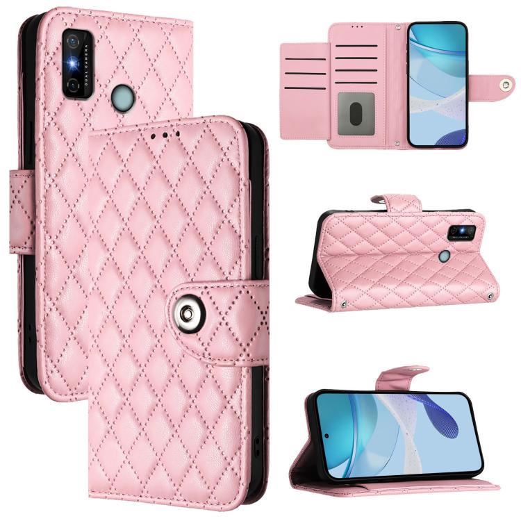 Rhombic Texture Flip Leather Phone Case with Lanyard, For Tecno Camon 19 Pro 5G, For Tecno Pova 4 Pro, For Tecno Pova 4, For Tecno Pova Neo 2, For Tecno Spark 9, For Tecno Spark 9 Pro / Spark 9T, For Tecno Camon 19, For Tecno Camon 19 Neo              ...
