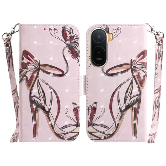 3D Colored Flip Leather Phone Case, For Redmi A7 Pro 171mm / Poco C85x 5G, For Redmi 15a 5G, For Redmi Turbo 5 Max 5G / Poco X8 Pro Max 5G, For Redmi Turbo 5 5G / Poco X8 Pro 5G, For Redmi Note 15 Pro+ 5G 163.3mm / Poco M8 Pro 5G