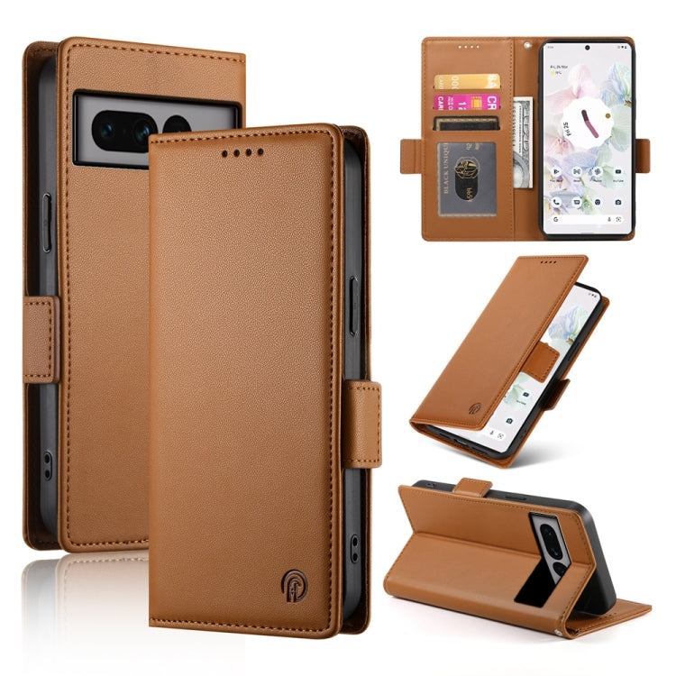 Side Buckle Magnetic Frosted Leather Phone Case, For Google Pixel 11 Pro XL, For Google Pixel 11 / Pixel 11 Pro, For Google Pixel 10a, For Google Pixel 9a, For Google Pixel 9 Pro, For Google Pixel 9, For Google Pixel 8a, For Google Pixel 8 Pro         ...