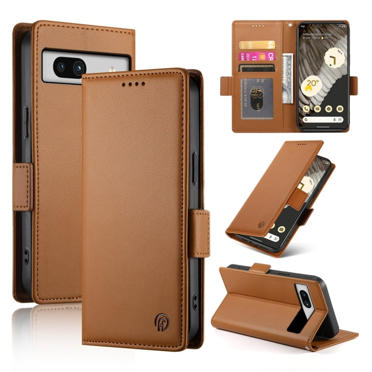 Side Buckle Magnetic Frosted Leather Phone Case, For Google Pixel 11 Pro XL, For Google Pixel 11 / Pixel 11 Pro, For Google Pixel 10a, For Google Pixel 9a, For Google Pixel 9 Pro, For Google Pixel 9, For Google Pixel 8a, For Google Pixel 8 Pro         ...