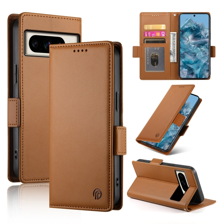 Side Buckle Magnetic Frosted Leather Phone Case, For Google Pixel 11 Pro XL, For Google Pixel 11 / Pixel 11 Pro, For Google Pixel 10a, For Google Pixel 9a, For Google Pixel 9 Pro, For Google Pixel 9, For Google Pixel 8a, For Google Pixel 8 Pro         ...