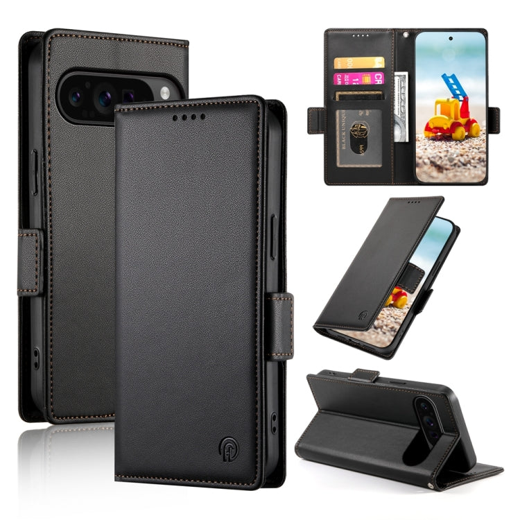 Side Buckle Magnetic Frosted Leather Phone Case, For Google Pixel 11 Pro XL, For Google Pixel 11 / Pixel 11 Pro, For Google Pixel 10a, For Google Pixel 9a, For Google Pixel 9 Pro, For Google Pixel 9, For Google Pixel 8a, For Google Pixel 8 Pro         ...