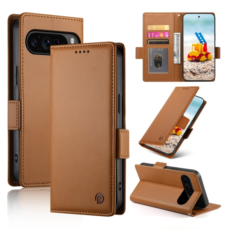 Side Buckle Magnetic Frosted Leather Phone Case, For Google Pixel 11 Pro XL, For Google Pixel 11 / Pixel 11 Pro, For Google Pixel 10a, For Google Pixel 9a, For Google Pixel 9 Pro, For Google Pixel 9, For Google Pixel 8a, For Google Pixel 8 Pro         ...