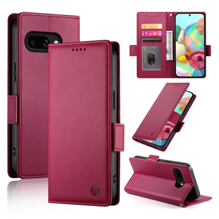 Side Buckle Magnetic Frosted Leather Phone Case, For Google Pixel 11 Pro XL, For Google Pixel 11 / Pixel 11 Pro, For Google Pixel 10a, For Google Pixel 9a, For Google Pixel 9 Pro, For Google Pixel 9, For Google Pixel 8a, For Google Pixel 8 Pro         ...