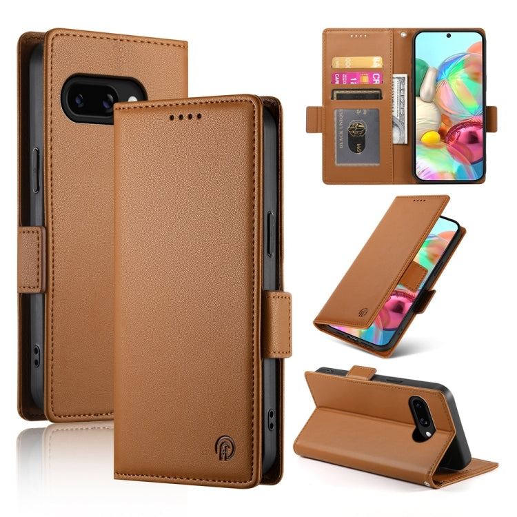 Side Buckle Magnetic Frosted Leather Phone Case, For Google Pixel 11 Pro XL, For Google Pixel 11 / Pixel 11 Pro, For Google Pixel 10a, For Google Pixel 9a, For Google Pixel 9 Pro, For Google Pixel 9, For Google Pixel 8a, For Google Pixel 8 Pro         ...