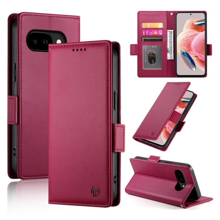 Side Buckle Magnetic Frosted Leather Phone Case, For Google Pixel 11 Pro XL, For Google Pixel 11 / Pixel 11 Pro, For Google Pixel 10a, For Google Pixel 9a, For Google Pixel 9 Pro, For Google Pixel 9, For Google Pixel 8a, For Google Pixel 8 Pro         ...