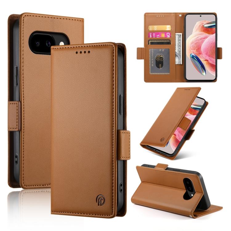 Side Buckle Magnetic Frosted Leather Phone Case, For Google Pixel 11 Pro XL, For Google Pixel 11 / Pixel 11 Pro, For Google Pixel 10a, For Google Pixel 9a, For Google Pixel 9 Pro, For Google Pixel 9, For Google Pixel 8a, For Google Pixel 8 Pro         ...