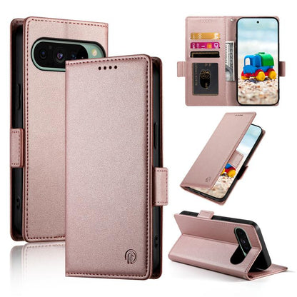 Side Buckle Magnetic Frosted Leather Phone Case, For Google Pixel 11 Pro XL, For Google Pixel 11 / Pixel 11 Pro, For Google Pixel 10a, For Google Pixel 9a, For Google Pixel 9 Pro, For Google Pixel 9, For Google Pixel 8a, For Google Pixel 8 Pro         ...