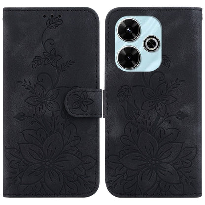 Lily Embossed Leather Phone Case, For Redmi K80 / K80 Pro / Xiaomi Poco F7 Pro, For Redmi Note 14 4G 164.84mm, For Redmi Turbo 4 / Xiaomi Poco X7 Pro, For Redmi Note 14 4G 163.25mm, For Redmi Note 14 5G, For Redmi Note 14 Pro / Note 14 Pro+ 5G         ...