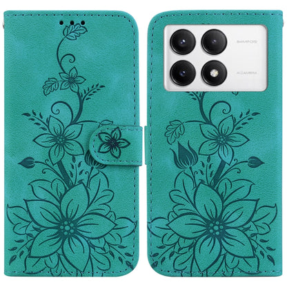 Lily Embossed Leather Phone Case, For Redmi A5 4G 171.7mm, For Redmi Note 14S 4G, For Redmi K80 / K80 Pro / Xiaomi Poco F7 Pro, For Redmi Note 14 4G 164.84mm, For Redmi Turbo 4 / Xiaomi Poco X7 Pro, For Redmi Note 14 4G 163.25mm, For Redmi Note 14 5G  ...