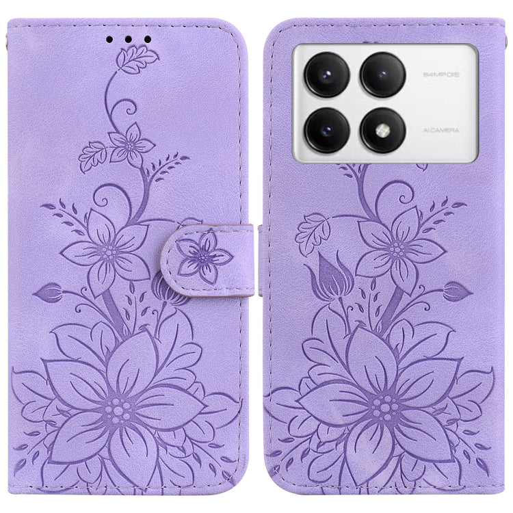 Lily Embossed Leather Phone Case, For Redmi A5 4G 171.7mm, For Redmi Note 14S 4G, For Redmi K80 / K80 Pro / Xiaomi Poco F7 Pro, For Redmi Note 14 4G 164.84mm, For Redmi Turbo 4 / Xiaomi Poco X7 Pro, For Redmi Note 14 4G 163.25mm, For Redmi Note 14 5G  ...