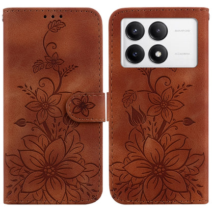 Lily Embossed Leather Phone Case, For Redmi A5 4G 171.7mm, For Redmi Note 14S 4G, For Redmi K80 / K80 Pro / Xiaomi Poco F7 Pro, For Redmi Note 14 4G 164.84mm, For Redmi Turbo 4 / Xiaomi Poco X7 Pro, For Redmi Note 14 4G 163.25mm, For Redmi Note 14 5G  ...