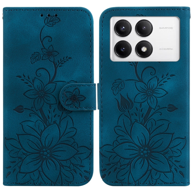 Lily Embossed Leather Phone Case, For Redmi A5 4G 171.7mm, For Redmi Note 14S 4G, For Redmi K80 / K80 Pro / Xiaomi Poco F7 Pro, For Redmi Note 14 4G 164.84mm, For Redmi Turbo 4 / Xiaomi Poco X7 Pro, For Redmi Note 14 4G 163.25mm, For Redmi Note 14 5G  ...