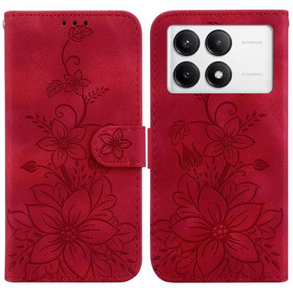 Lily Embossed Leather Phone Case, For Redmi A5 4G 171.7mm, For Redmi Note 14S 4G, For Redmi K80 / K80 Pro / Xiaomi Poco F7 Pro, For Redmi Note 14 4G 164.84mm, For Redmi Turbo 4 / Xiaomi Poco X7 Pro, For Redmi Note 14 4G 163.25mm, For Redmi Note 14 5G  ...