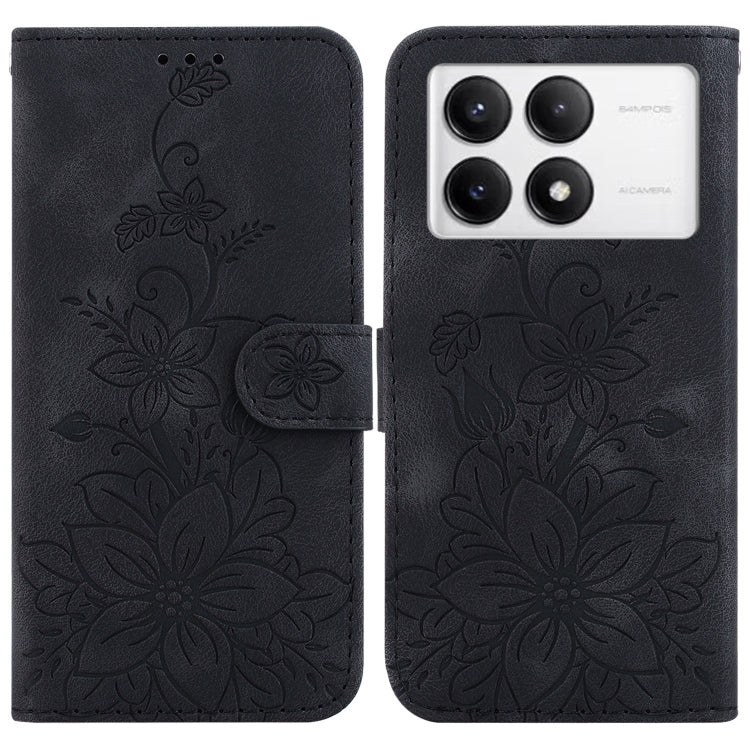 Lily Embossed Leather Phone Case, For Redmi A5 4G 171.7mm, For Redmi Note 14S 4G, For Redmi K80 / K80 Pro / Xiaomi Poco F7 Pro, For Redmi Note 14 4G 164.84mm, For Redmi Turbo 4 / Xiaomi Poco X7 Pro, For Redmi Note 14 4G 163.25mm, For Redmi Note 14 5G  ...