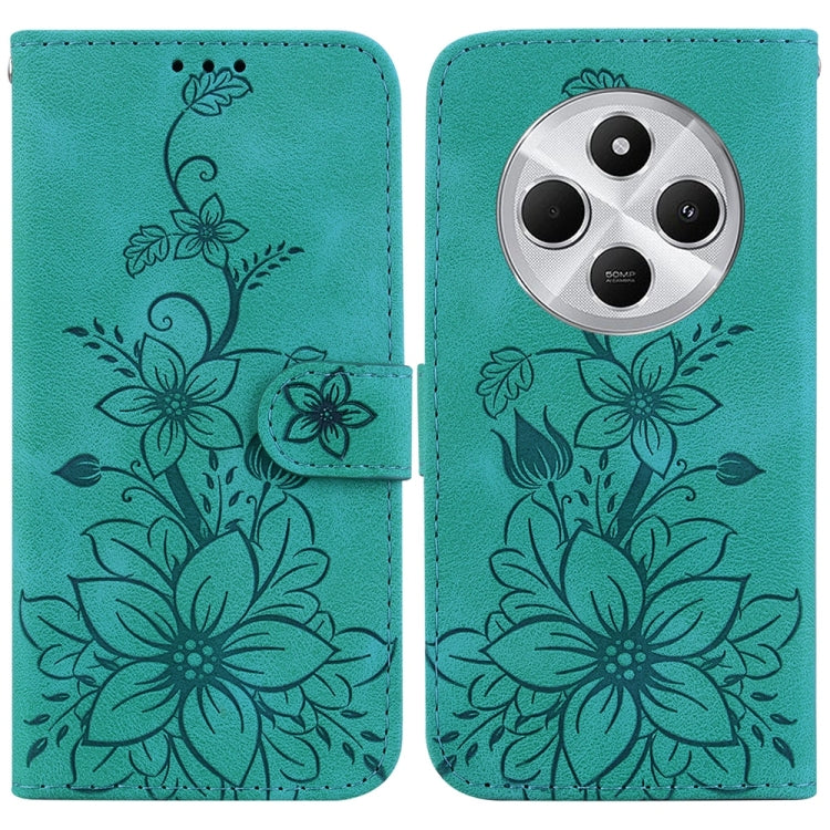 Lily Embossed Leather Phone Case, For Redmi K80 / K80 Pro / Xiaomi Poco F7 Pro, For Redmi Note 14 4G 164.84mm, For Redmi Turbo 4 / Xiaomi Poco X7 Pro, For Redmi Note 14 4G 163.25mm, For Redmi Note 14 5G, For Redmi Note 14 Pro / Note 14 Pro+ 5G         ...