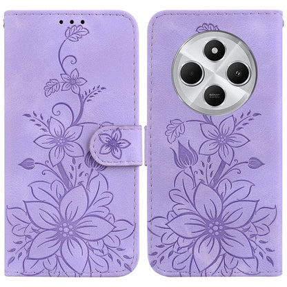 Lily Embossed Leather Phone Case, For Redmi K80 / K80 Pro / Xiaomi Poco F7 Pro, For Redmi Note 14 4G 164.84mm, For Redmi Turbo 4 / Xiaomi Poco X7 Pro, For Redmi Note 14 4G 163.25mm, For Redmi Note 14 5G, For Redmi Note 14 Pro / Note 14 Pro+ 5G         ...
