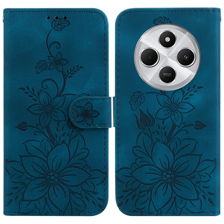 Lily Embossed Leather Phone Case, For Redmi K80 / K80 Pro / Xiaomi Poco F7 Pro, For Redmi Note 14 4G 164.84mm, For Redmi Turbo 4 / Xiaomi Poco X7 Pro, For Redmi Note 14 4G 163.25mm, For Redmi Note 14 5G, For Redmi Note 14 Pro / Note 14 Pro+ 5G         ...