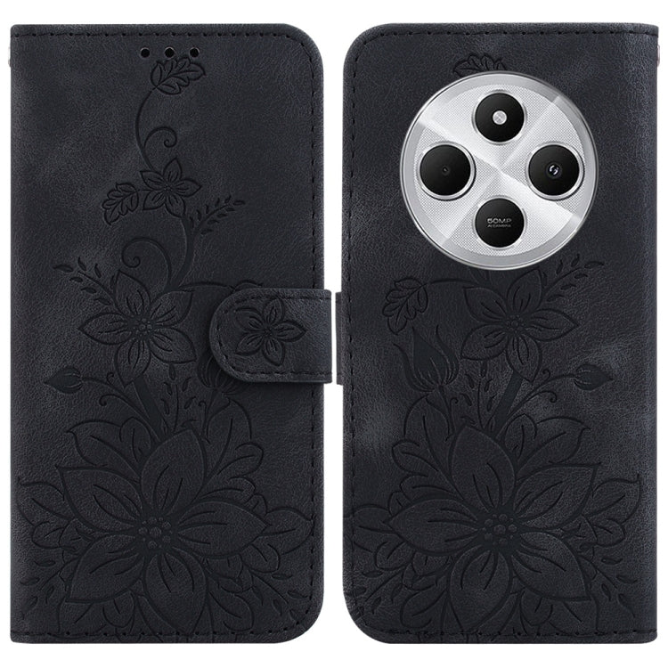 Lily Embossed Leather Phone Case, For Redmi K80 / K80 Pro / Xiaomi Poco F7 Pro, For Redmi Note 14 4G 164.84mm, For Redmi Turbo 4 / Xiaomi Poco X7 Pro, For Redmi Note 14 4G 163.25mm, For Redmi Note 14 5G, For Redmi Note 14 Pro / Note 14 Pro+ 5G         ...