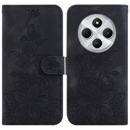Lily Embossed Leather Phone Case, For Redmi K80 / K80 Pro / Xiaomi Poco F7 Pro, For Redmi Note 14 4G 164.84mm, For Redmi Turbo 4 / Xiaomi Poco X7 Pro, For Redmi Note 14 4G 163.25mm, For Redmi Note 14 5G, For Redmi Note 14 Pro / Note 14 Pro+ 5G         ...