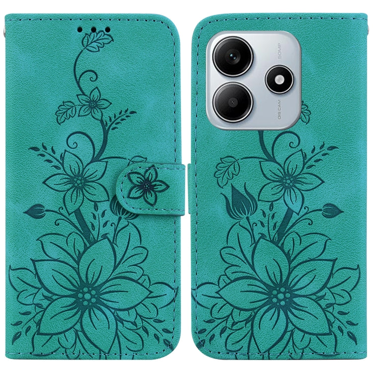 Lily Embossed Leather Phone Case, For Redmi K80 / K80 Pro / Xiaomi Poco F7 Pro, For Redmi Note 14 4G 164.84mm, For Redmi Turbo 4 / Xiaomi Poco X7 Pro, For Redmi Note 14 4G 163.25mm, For Redmi Note 14 5G, For Redmi Note 14 Pro / Note 14 Pro+ 5G         ...