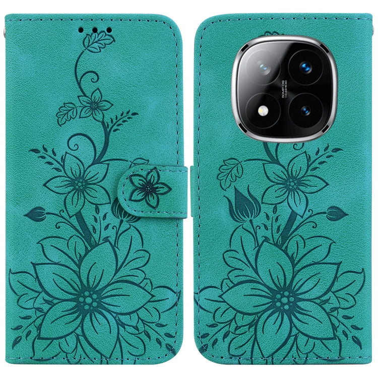 Lily Embossed Leather Phone Case, For Redmi K80 / K80 Pro / Xiaomi Poco F7 Pro, For Redmi Note 14 4G 164.84mm, For Redmi Turbo 4 / Xiaomi Poco X7 Pro, For Redmi Note 14 4G 163.25mm, For Redmi Note 14 5G, For Redmi Note 14 Pro / Note 14 Pro+ 5G         ...
