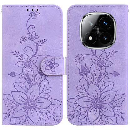 Lily Embossed Leather Phone Case, For Redmi K80 / K80 Pro / Xiaomi Poco F7 Pro, For Redmi Note 14 4G 164.84mm, For Redmi Turbo 4 / Xiaomi Poco X7 Pro, For Redmi Note 14 4G 163.25mm, For Redmi Note 14 5G, For Redmi Note 14 Pro / Note 14 Pro+ 5G         ...