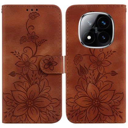Lily Embossed Leather Phone Case, For Redmi K80 / K80 Pro / Xiaomi Poco F7 Pro, For Redmi Note 14 4G 164.84mm, For Redmi Turbo 4 / Xiaomi Poco X7 Pro, For Redmi Note 14 4G 163.25mm, For Redmi Note 14 5G, For Redmi Note 14 Pro / Note 14 Pro+ 5G         ...