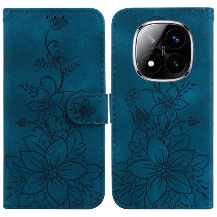 Lily Embossed Leather Phone Case, For Redmi K80 / K80 Pro / Xiaomi Poco F7 Pro, For Redmi Note 14 4G 164.84mm, For Redmi Turbo 4 / Xiaomi Poco X7 Pro, For Redmi Note 14 4G 163.25mm, For Redmi Note 14 5G, For Redmi Note 14 Pro / Note 14 Pro+ 5G         ...