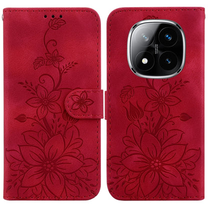 Lily Embossed Leather Phone Case, For Redmi K80 / K80 Pro / Xiaomi Poco F7 Pro, For Redmi Note 14 4G 164.84mm, For Redmi Turbo 4 / Xiaomi Poco X7 Pro, For Redmi Note 14 4G 163.25mm, For Redmi Note 14 5G, For Redmi Note 14 Pro / Note 14 Pro+ 5G         ...