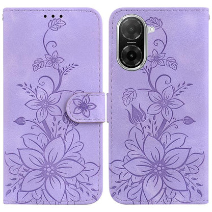 Lily Embossed Leather Phone Case, For Redmi A7 Pro 4G / 5G 171mm / Poco C85x 5G, For Redmi 15a 5G, For Redmi Turbo 5 Max 5G / Poco X8 Pro Max 5G, For Redmi Turbo 5 5G / Poco X8 Pro 5G, For Redmi Note 15 Pro+ 5G 163.3mm / Poco M8 Pro 5G                 ...