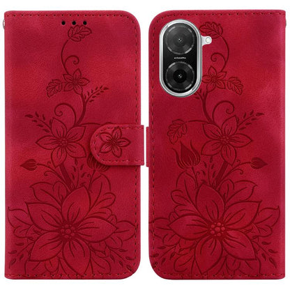 Lily Embossed Leather Phone Case, For Redmi A7 Pro 4G / 5G 171mm / Poco C85x 5G, For Redmi 15a 5G, For Redmi Turbo 5 Max 5G / Poco X8 Pro Max 5G, For Redmi Turbo 5 5G / Poco X8 Pro 5G, For Redmi Note 15 Pro+ 5G 163.3mm / Poco M8 Pro 5G                 ...
