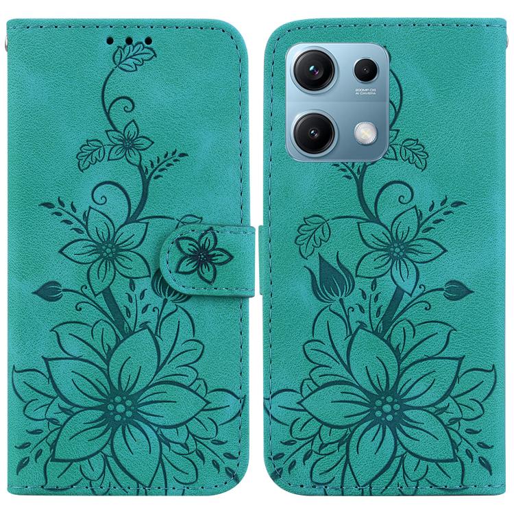 Lily Embossed Leather Phone Case, For Redmi A5 4G 171.7mm, For Redmi Note 14S 4G, For Redmi K80 / K80 Pro / Xiaomi Poco F7 Pro, For Redmi Note 14 4G 164.84mm, For Redmi Turbo 4 / Xiaomi Poco X7 Pro, For Redmi Note 14 4G 163.25mm, For Redmi Note 14 5G  ...
