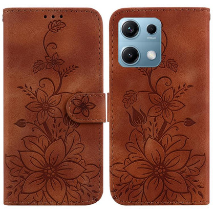 Lily Embossed Leather Phone Case, For Redmi A5 4G 171.7mm, For Redmi Note 14S 4G, For Redmi K80 / K80 Pro / Xiaomi Poco F7 Pro, For Redmi Note 14 4G 164.84mm, For Redmi Turbo 4 / Xiaomi Poco X7 Pro, For Redmi Note 14 4G 163.25mm, For Redmi Note 14 5G  ...