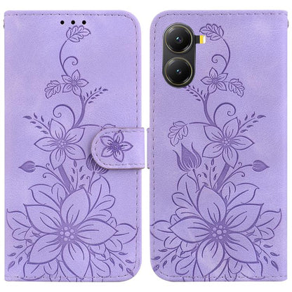 Lily Embossed Leather Phone Case, For Redmi K80 / K80 Pro / Xiaomi Poco F7 Pro, For Redmi Note 14 4G 164.84mm, For Redmi Turbo 4 / Xiaomi Poco X7 Pro, For Redmi Note 14 4G 163.25mm, For Redmi Note 14 5G, For Redmi Note 14 Pro / Note 14 Pro+ 5G         ...