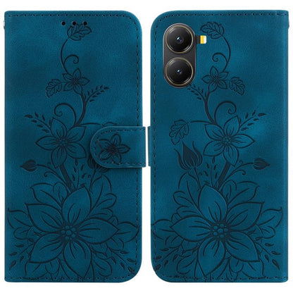 Lily Embossed Leather Phone Case, For Redmi K80 / K80 Pro / Xiaomi Poco F7 Pro, For Redmi Note 14 4G 164.84mm, For Redmi Turbo 4 / Xiaomi Poco X7 Pro, For Redmi Note 14 4G 163.25mm, For Redmi Note 14 5G, For Redmi Note 14 Pro / Note 14 Pro+ 5G         ...