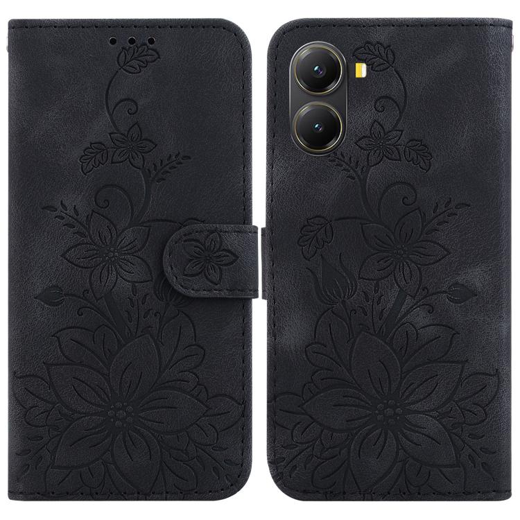 Lily Embossed Leather Phone Case, For Redmi K80 / K80 Pro / Xiaomi Poco F7 Pro, For Redmi Note 14 4G 164.84mm, For Redmi Turbo 4 / Xiaomi Poco X7 Pro, For Redmi Note 14 4G 163.25mm, For Redmi Note 14 5G, For Redmi Note 14 Pro / Note 14 Pro+ 5G         ...