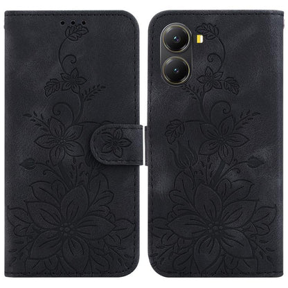 Lily Embossed Leather Phone Case, For Redmi K80 / K80 Pro / Xiaomi Poco F7 Pro, For Redmi Note 14 4G 164.84mm, For Redmi Turbo 4 / Xiaomi Poco X7 Pro, For Redmi Note 14 4G 163.25mm, For Redmi Note 14 5G, For Redmi Note 14 Pro / Note 14 Pro+ 5G         ...