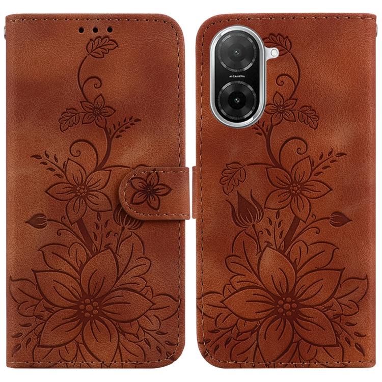 Lily Embossed Leather Phone Case, For Redmi A5 4G 171.7mm, For Redmi Note 14S 4G, For Redmi K80 / K80 Pro / Xiaomi Poco F7 Pro, For Redmi Note 14 4G 164.84mm, For Redmi Turbo 4 / Xiaomi Poco X7 Pro, For Redmi Note 14 4G 163.25mm, For Redmi Note 14 5G  ...