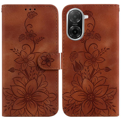 Lily Embossed Leather Phone Case, For Redmi A5 4G 171.7mm, For Redmi Note 14S 4G, For Redmi K80 / K80 Pro / Xiaomi Poco F7 Pro, For Redmi Note 14 4G 164.84mm, For Redmi Turbo 4 / Xiaomi Poco X7 Pro, For Redmi Note 14 4G 163.25mm, For Redmi Note 14 5G  ...