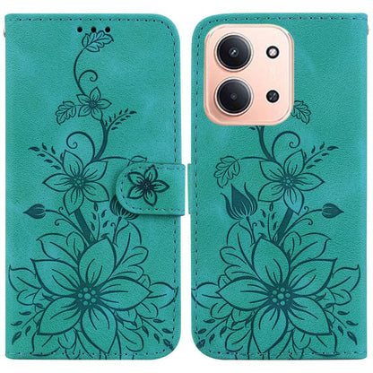 Lily Embossed Leather Phone Case, For Redmi A7 Pro 4G / 5G 171mm / Poco C85x 5G, For Redmi 15a 5G, For Redmi Turbo 5 Max 5G / Poco X8 Pro Max 5G, For Redmi Turbo 5 5G / Poco X8 Pro 5G, For Redmi Note 15 Pro+ 5G 163.3mm / Poco M8 Pro 5G                 ...