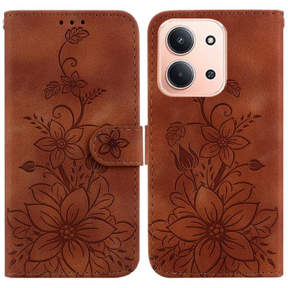 Lily Embossed Leather Phone Case, For Redmi A7 Pro 4G / 5G 171mm / Poco C85x 5G, For Redmi 15a 5G, For Redmi Turbo 5 Max 5G / Poco X8 Pro Max 5G, For Redmi Turbo 5 5G / Poco X8 Pro 5G, For Redmi Note 15 Pro+ 5G 163.3mm / Poco M8 Pro 5G                 ...