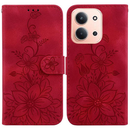 Lily Embossed Leather Phone Case, For Redmi A7 Pro 4G / 5G 171mm / Poco C85x 5G, For Redmi 15a 5G, For Redmi Turbo 5 Max 5G / Poco X8 Pro Max 5G, For Redmi Turbo 5 5G / Poco X8 Pro 5G, For Redmi Note 15 Pro+ 5G 163.3mm / Poco M8 Pro 5G                 ...