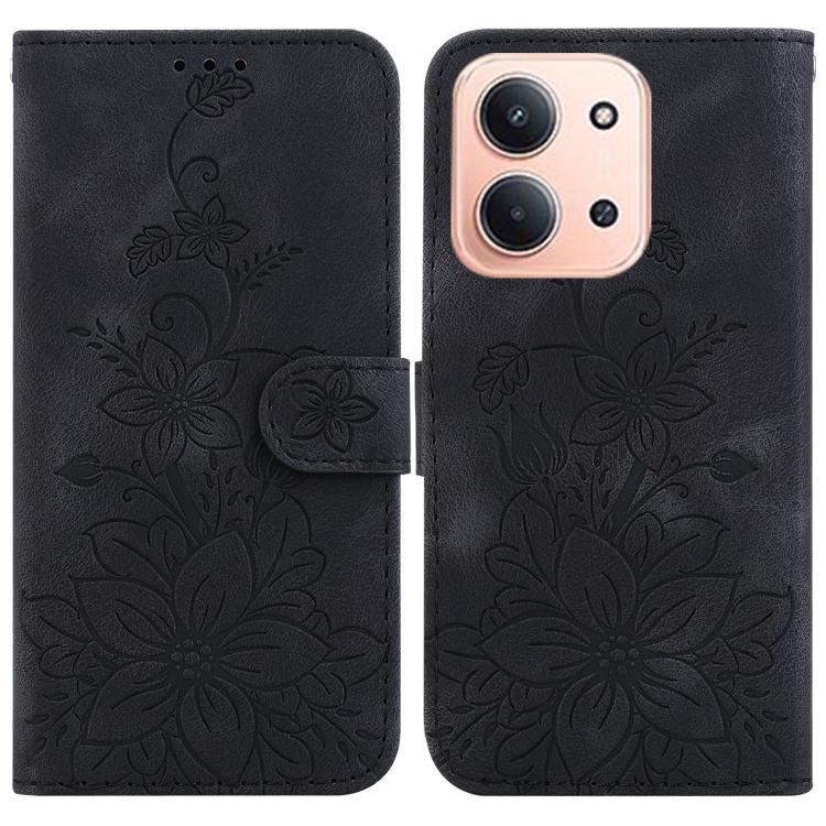 Lily Embossed Leather Phone Case, For Redmi A7 Pro 4G / 5G 171mm / Poco C85x 5G, For Redmi 15a 5G, For Redmi Turbo 5 Max 5G / Poco X8 Pro Max 5G, For Redmi Turbo 5 5G / Poco X8 Pro 5G, For Redmi Note 15 Pro+ 5G 163.3mm / Poco M8 Pro 5G                 ...