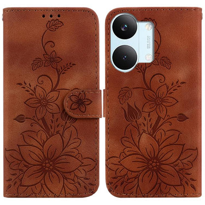 Lily Embossed Leather Phone Case, For Redmi A7 Pro 4G / 5G 171mm / Poco C85x 5G, For Redmi 15a 5G, For Redmi Turbo 5 Max 5G / Poco X8 Pro Max 5G, For Redmi Turbo 5 5G / Poco X8 Pro 5G, For Redmi Note 15 Pro+ 5G 163.3mm / Poco M8 Pro 5G                 ...