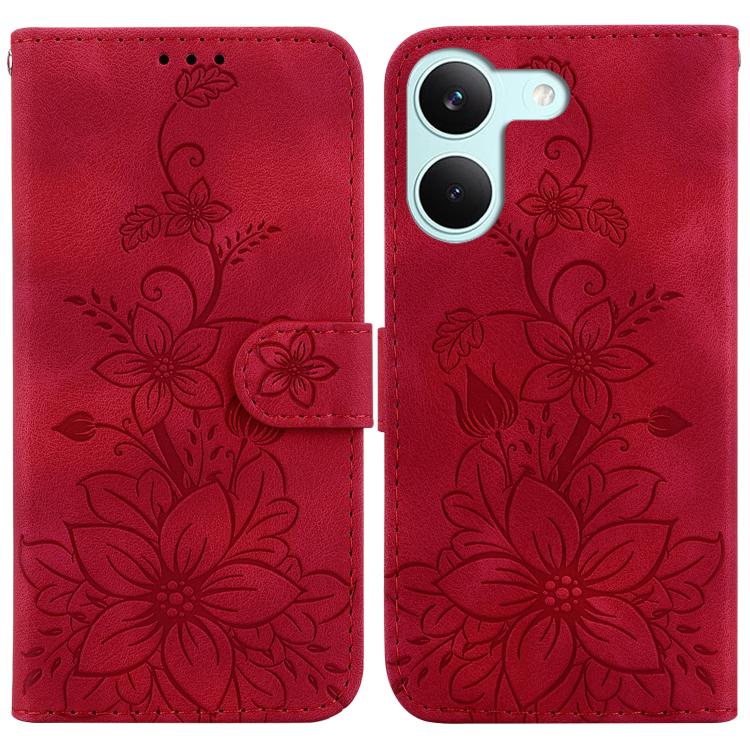 Lily Embossed Leather Phone Case, For Redmi A7 Pro 4G / 5G 171mm / Poco C85x 5G, For Redmi 15a 5G, For Redmi Turbo 5 Max 5G / Poco X8 Pro Max 5G, For Redmi Turbo 5 5G / Poco X8 Pro 5G, For Redmi Note 15 Pro+ 5G 163.3mm / Poco M8 Pro 5G                 ...