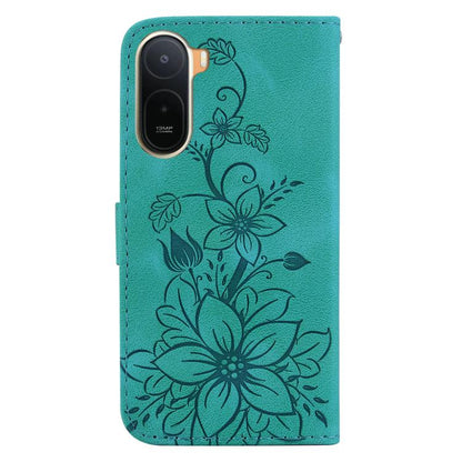 Lily Embossed Leather Phone Case, For Redmi A7 Pro 4G / 5G 171mm / Poco C85x 5G, For Redmi 15a 5G, For Redmi Turbo 5 Max 5G / Poco X8 Pro Max 5G, For Redmi Turbo 5 5G / Poco X8 Pro 5G, For Redmi Note 15 Pro+ 5G 163.3mm / Poco M8 Pro 5G                 ...