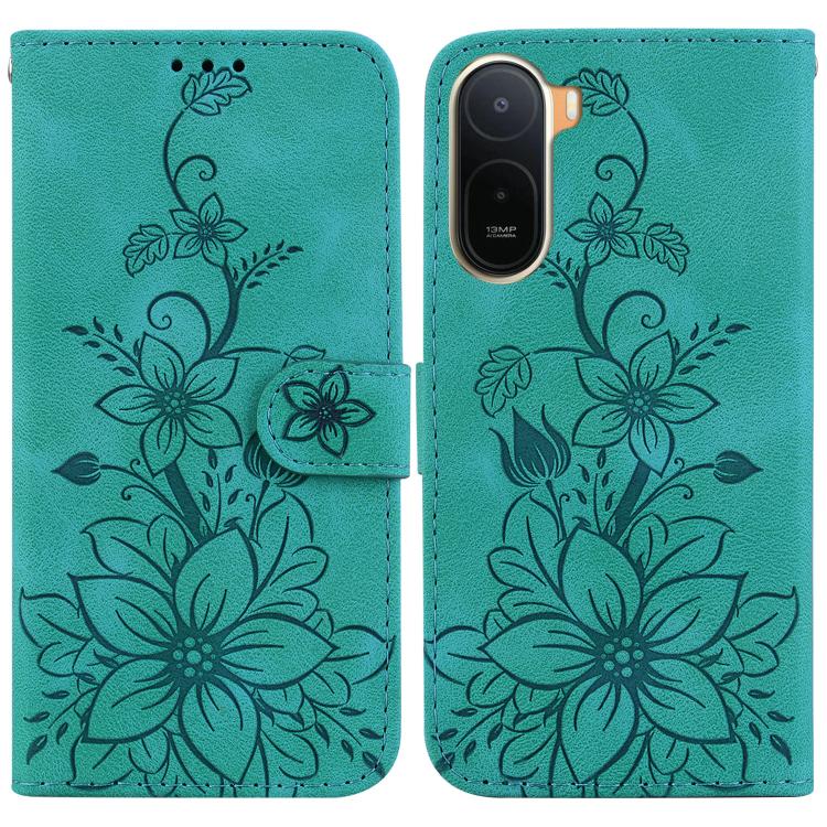 Lily Embossed Leather Phone Case, For Redmi Note 17 Pro Max / Note 17 Pro 5G, For Redmi Note 17 5G Global 171mm, For Redmi A7 Pro 4G / 5G 171mm / Poco C85x 5G, For Redmi 15a 5G, For Redmi Turbo 5 Max 5G / Poco X8 Pro Max 5G                             ...